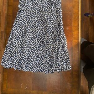 Floral Blue and White Women's Dress